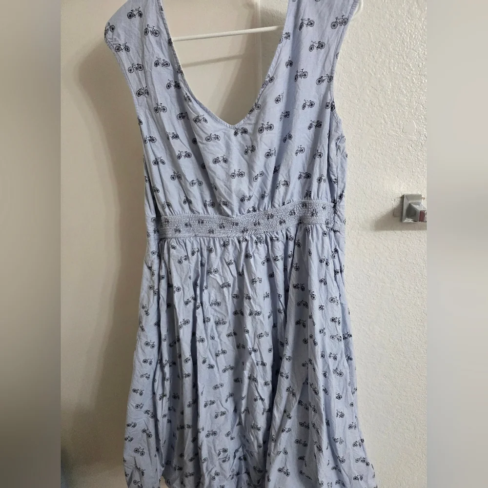 Eshakti Bicycle Print Fit And Flare Dress - Picture 2 of 5